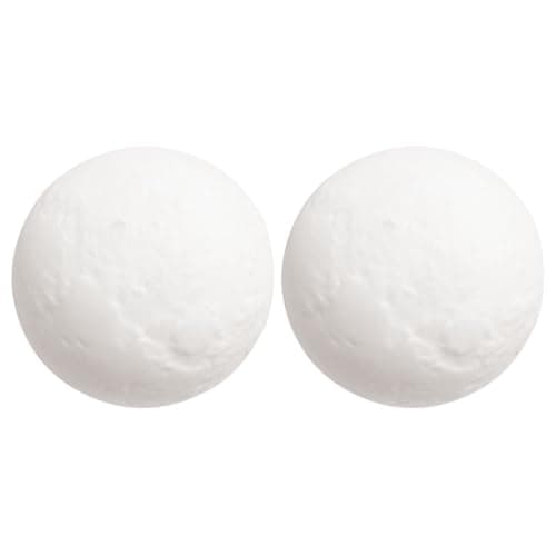 Image of Gatuida 2Pcs Moon Lamp Battery Powered Bedside Night Light Lunar Table Desk Ambient Decor for Bedroom Nursery Kids Room Baby Newborn White Vinyl 3D Gentle Glow Small Portable Lighting 9.50x8.8cm