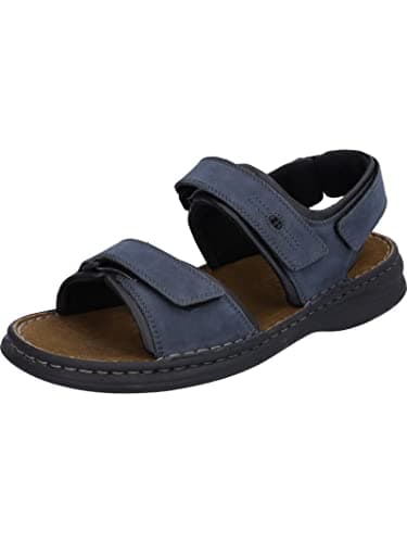 Image of Josef Seibel Men Classic Sandals Rafe, Men´s Sandals,Width G (Regular),Hook-and-Loop Sandal,Comfortable,Sandal,Blue (Ocean/Schwarz),42 EU / 8 UK