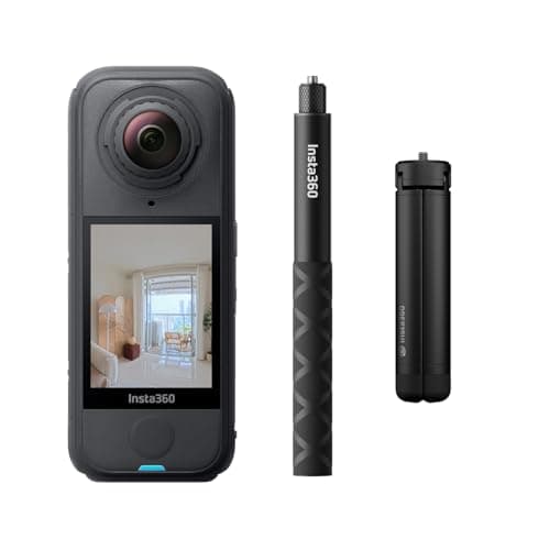 Image of Insta360 X4 Air Virtual Tour Bundle - Lightweight 165g 8K 360 Camera, Invisible Selfie Stick, Replaceable Lens, Shoot First & Frame Later, Built-in Wind Guard, FlowState Stabilization, AI-Powered App