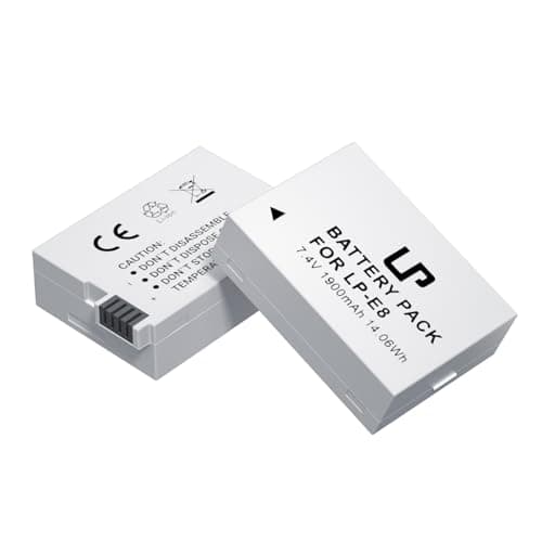 Image of LP E8 Replacement Battery for Canon EOS Rebel T2i, T3i, T4i, T5i, EOS 550D, EOS 600D, EOS 650D, EOS 700D DSLR (Not for T2 T3 T4 T5)