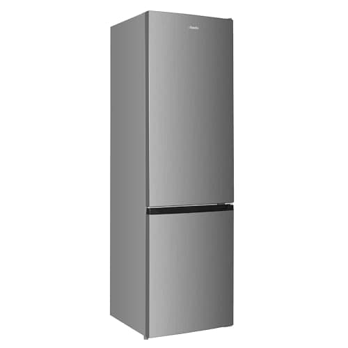 Image of Abode Fridge Freezer 262 Litre Freestanding with Reversible Door, Adjustable Thermostat & Feet 70/30, 180cm High & 55cm Wide, LED Light, Stainless Steel A180FF552E1SS