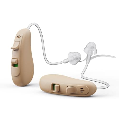 Image of Easylife Clear-Sound Digital Device (1 Pair). Lightweight Sound Amplifier (H3.32 x W1.8 x D1.02cm) Rechargeable - Fully Guaranteed