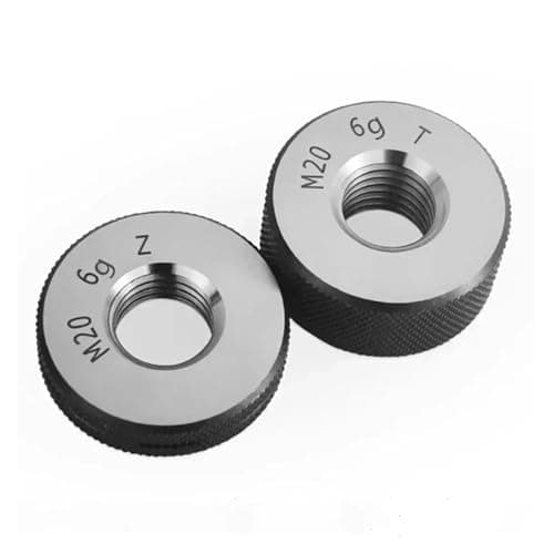 Image of Smooth Ring Gauge, Thread Ring Gauge Metric 6g GO NO GO M1-M42 2 pcs(M16X1.0)