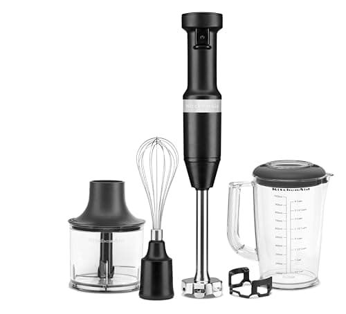 Image of KitchenAid HAND BLENDER WITH ACCESSORIES - Matte black 5KHBV83BBM