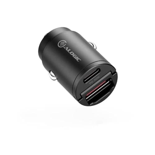 Image of Alogic 30W Rapid Power Mini Car Charger with USB-C and USB-A