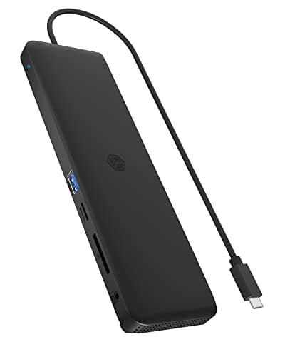 Image of ICY BOX USB-C Docking Station (11-in-1) with 2x HDMI & 1x DP (4K 60Hz), 4x USB 3.0 HUB, Alimentazione 100W, Gigabit Ethernet, Portable Dock Station, IB-DK2116-C