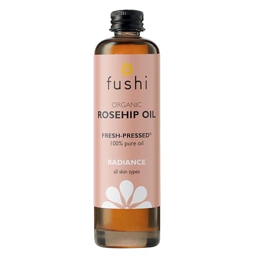 Image of Fushi Organic Rosehip Seed Oil 100 ml | min Vitamin E 18.3 mcg/g | Fresh-Pressed | Best for Scars, Fine Lines & Stretch Marks | Ethical & Vegan Society Approved | Manufactured in the UK