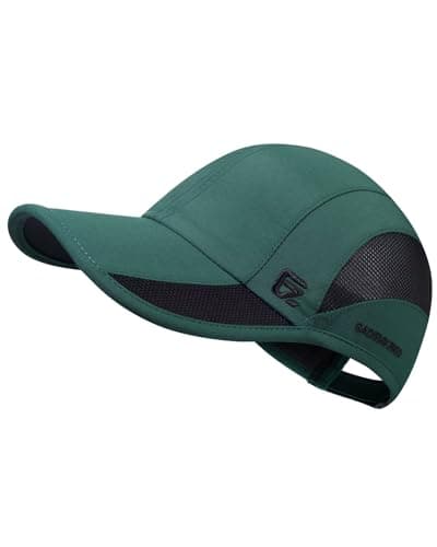 Image of GADIEMKENSD Quick Dry Baseball Cap Mens Womens Cooling Running Hat Summer Sun Hats Workout Accessories for Golf Hiking Gym Cycling Walking Outdoor Camping (Dark Green, S-M)