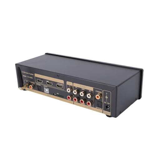 Image of Asixxsix 5.1 Surround Sound Decoder, 192Khz 32Bit 4K HDMI ARC Optical Fiber Coaxial Analog Sound Decoder Separator Converter System with BT5.0 Receiver Support AC3 DTS LPCM HDCD PCM (UK Plug)
