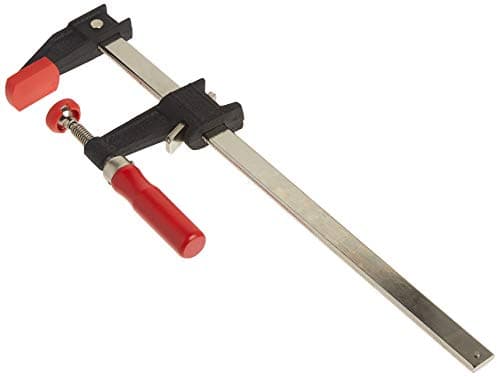 Image of Bessey Clutch Style Bar Clamps - 12 in 600 lb - GSCC2.512- Woodworking Clamps with Ergonomic Handle, Non-Marring Pads, Durable Cast-Iron Jaws & Serrated Rail for Carpentry & Cabinetry
