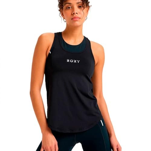 Image of Roxy Knit top Bold Moves 2.0 MESH Tank Young Womens Black M