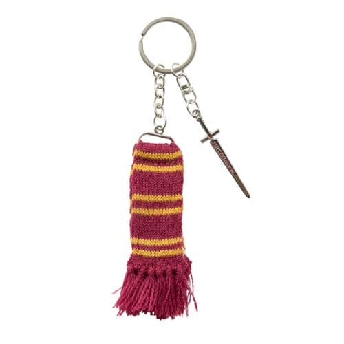 Image of Grupo Erik Keyring Harry Potter Merchandise - Gryffindor Scarf Keychain, Cute Keyring, Cool Keyrings, Harry Potter Gifts Under 10 Pounds, Gryffindor Gifts