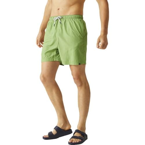 Image of Regatta Mens Mackleyna Swim Shorts Summer Holiday Beach Swimming Trunks Green