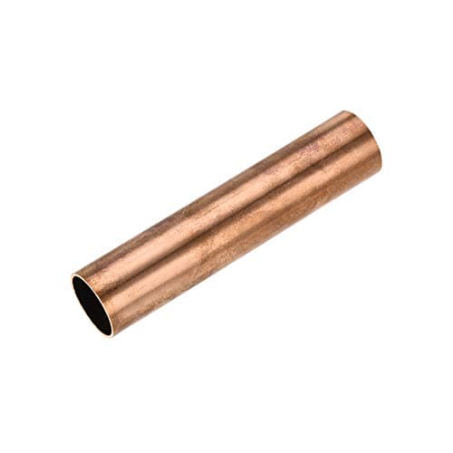 Image of sourcing map Copper Round Tube, 22mm OD 1mm Wall Thickness 100mm Length Straight Pipe Tubing
