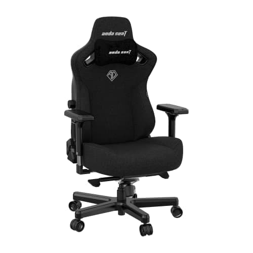 Image of Anda Seat Kaiser 3 Gaming Chair for Adults - XL Reclining Video Game Chairs, Fabric Ergonomic Gaming Chair, Heavy Duty Neck & Back Lumbar Support - Luxury Black Computer Chairs for Home & Work