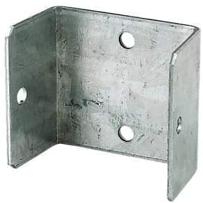 Image of GENUEN® Fence Panel Clips/Trellis Clip Bracket Galvanised Panel Clip (Multi Sized Packs) (16, 38mm)