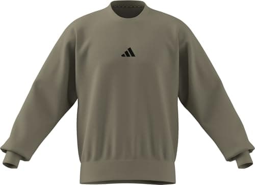 Image of adidas Men's ESSENTIALS FEELCOZY FLEECE SWEATSHIRT, Wonder Cargo/black, M