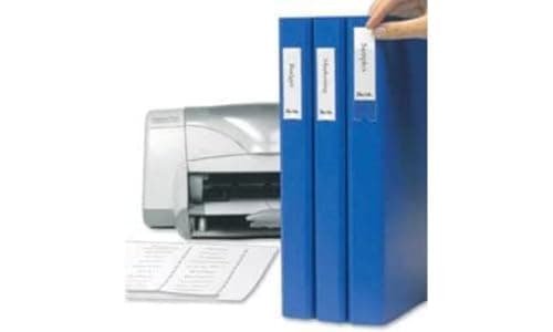 Image of 3L Label Holders Polypropylene Self-adhesive with Printable Insert Cards 35x75mm Ref 10321 [Pack of 48]