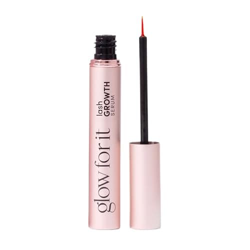 Image of Glow For It - Lash Growth Serum | Enhances Eyelash Length & Volume | Water Based Serum | Natural & Cruelty-Free Formula with Biotin, Peptides & Natural Extracts | 3ml