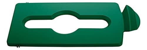 Image of Rubbermaid Commercial Products Slim Jim Recycling Station Green Mixed Recycling Lid 2007887