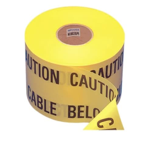 Image of Cable Marker Warning Tape 'Caution Electric' - 365M Roll