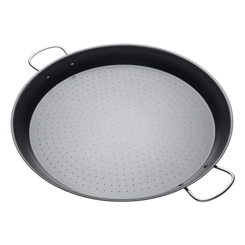 Image of KitchenCraft World of Flavours Non Stick Paella Pan, Carbon Steel, 46 cm