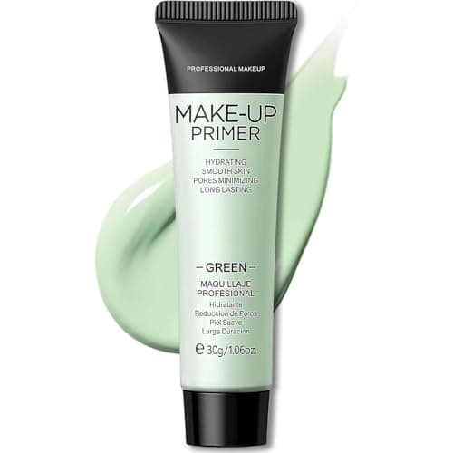Image of Anti-redness Primer Makeup, Green Colour Corrector, Face Primer For Red & Blemished Skin, Pore Minimizer, Balance Skin Tone, Hydrating Isolation, Moisturising Foundation Base, Grips Makeup To Last 30g