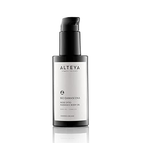 Image of Alteya Organics Bio Damascena Rose Otto Radiance Body Oil - Certified Organic Body Moisturizer With Rose and Camellia Oil - 3.4Fl Oz/100mL