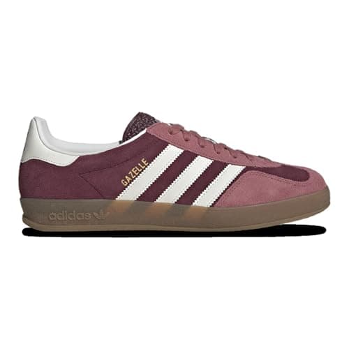 Image of Adidas Originals Gazelle Indoor Mens Sneaker, Maroon/White, 11.5