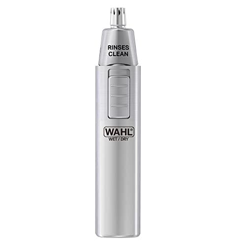 Image of Wahl Personal Trimmer, Trimmers for Men and Women, Nose Ear and Eyebrow Trimmer, Washable Heads, Trim Sideburns and Facial Hair, Peach Fuzz Trimming, Cordless