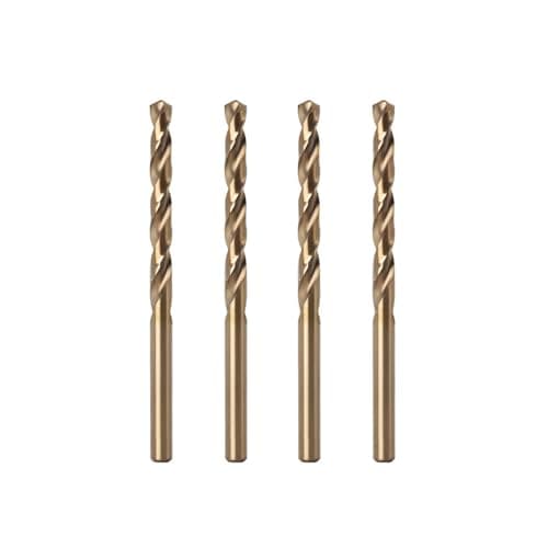 Image of Misuyue 8% Cobalt Drill Bits, Metal Drill Bit Set 4.2mm, HSS M42 Carbide Twist Drill Bit for Metal Stainless Hard Steel Aluminum, Wood Drill Bits (4pcs)
