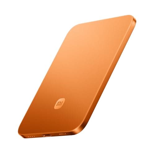 Image of Xiaomi Ultrathin Magnetic Power Bank 5000mAh 15W MagSafe Compatible Power Bank for iPhone, Ultra Slim, Lightweight, Wireless Charging, for iPhone 17/16/15/14/13/12, Radiant Orange