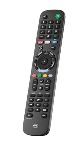 Image of One For All Sony TV Replacement remote – Works with ALL Sony TVs – Learning feature -URC4912