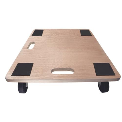 Image of Move-It Large Dolly, Trolley on Wheels, Transport Roller Ideal for Moving Large Heavy & Bulky Furniture, Appliances & Equipment, 180kg Load Capacity, Plywood (59x49cm)