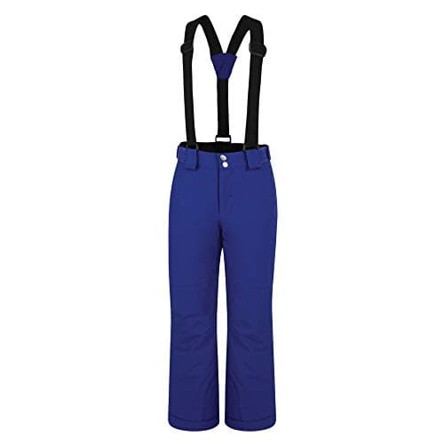 Image of Dare 2b Outmove Pant Waterproof & Breathable High Loft Insulated Ski & Snowboard Salopette Trouser with Elasticated Waist and Integrated Snow Gaiters Salopettes - Spectrum Blue, 13 Years