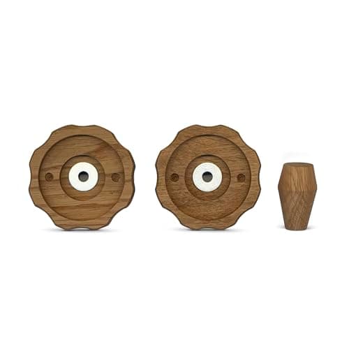 Image of KRONENSCHLUSS Barista - Made in Germany Handle Set | Rocket Appartamento TCA | Oak Wood