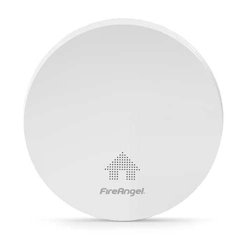 Image of FireAngel FA6629S Ultra Slim Smoke Alarms for Home, 10-Year Battery Smoke Alarm, Optical Smoke Detector Fire Alarm, 115 mm x 23.5 mm, White, 1-Pack
