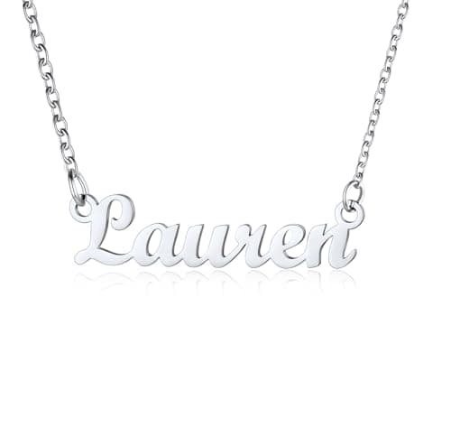 Image of U7 Necklaces for Women Lauren Personalised Name Necklace
