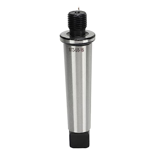 Image of Threaded Drill Chuck Arbor Manganese Steel Morse Taper MT3 Adapter 3MT Shank 5/8in Thread 16mm Length for Milling Machine