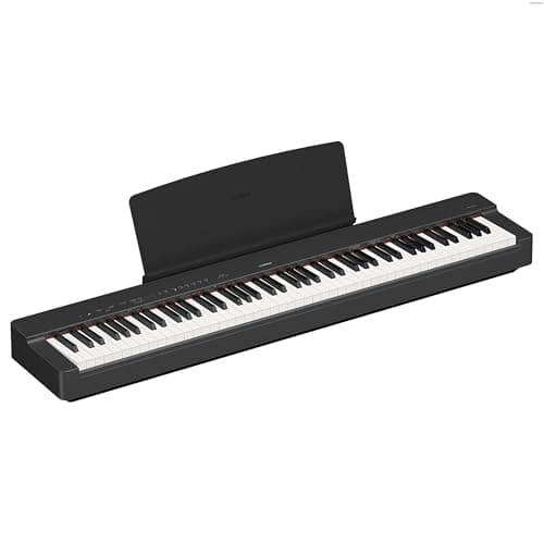 Image of Yamaha P-225 Digital Piano with 88 Graded Hammer Compact Keys and 24 Instrumental Voices, Lightweight and Portable, Black