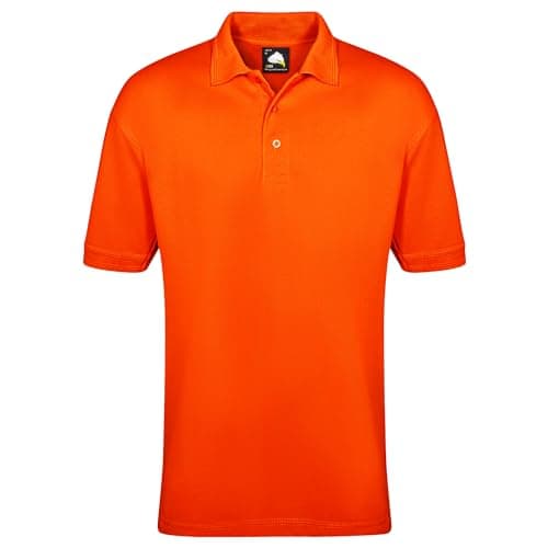 Image of ORN Polo Shirt for Men Adult, Heavyweight Polo T-Shirt for Work & Casual Wear, Hard-Wearing Premium Quality Mens Workwear Poloshirt, 1150-Orange, M