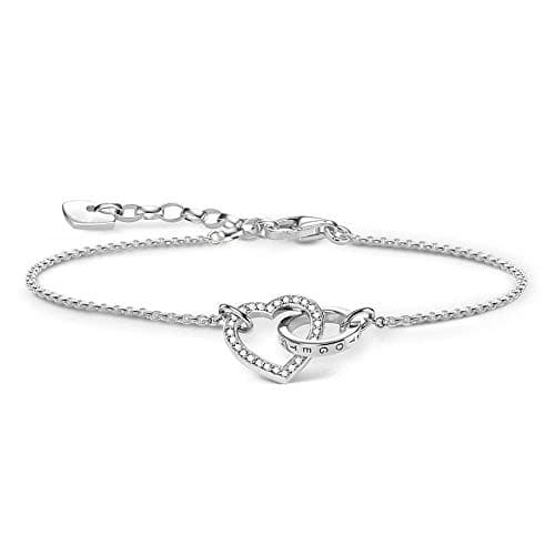 Image of Thomas Sabo Women Bracelet Forever Together Heart 925 Sterling Silver A1649-051-14-L19v