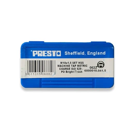 Image of Presto M10 x 1.5 HSS Metric Hand Tap Set (Pack of 3) 6000010.041.5 from RDGTools
