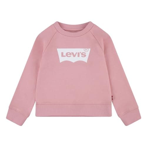 Image of Levi's Kids Lvg key item logo crew Girls Glaçage Pink. 14 years