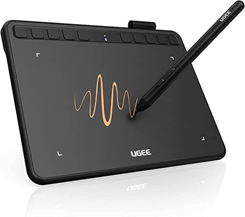 Image of UGEE Drawing Tablet S640 Digital Graphics Pad with Battery-Free Stylus Tilt Function 8192 Pressure Sensitivity 10 Express Keys Pen Tablet for Beginner Support Windows Mac Linux Android