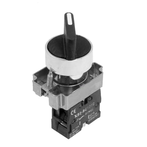 Image of Sourcingmap 22mm Latching 1 NO Two 2-Position Rotary Selector Select Switch ZB2-BE101C