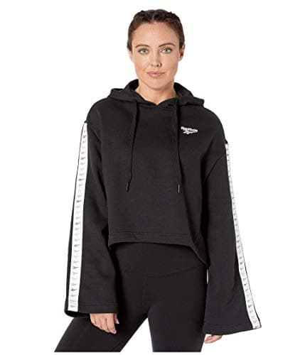 Image of Reebok Classics Vector Bell Sleeve Hoodie, Black, Medium