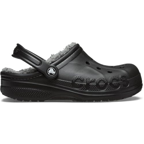 Image of Crocs Via Lined Clog Black Size 6 UK Men/ 7 UK Women