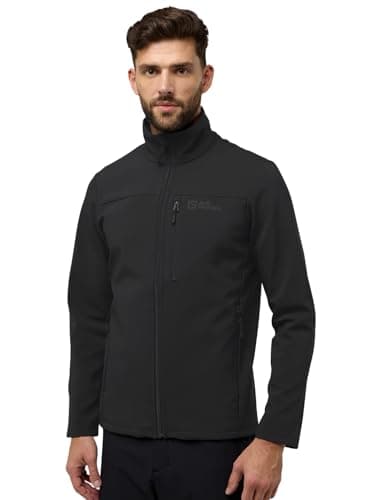 Image of Jack Wolfskin WHIRLWIND MEN, Men’s Softshell jacket, black,