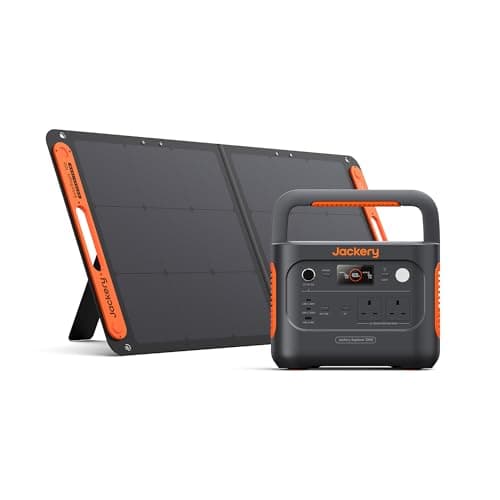 Image of Jackery Explorer 1000 v2+ 100W Solar Panel Portable Power Station(2024 New),1070Wh LiFePO4 Battery,1500W AC/100W USB-C Output, 1 Hr Fast Charge, Solar Generator for Outdoor Camping,Off-grid Living,RV